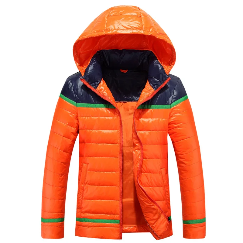 Men lightweight down jacket Korean hooded outwear Windbreaker Windproof warm Jackets Down Coats parka Plus size