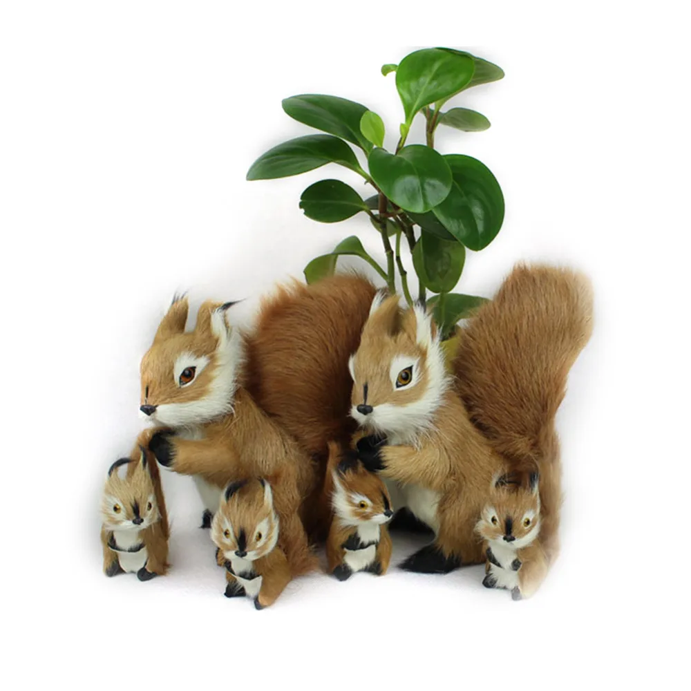 

19*18cm 2 Size Stuffed Toys Lovely Squirrel Simulation Animal Stuffed Plush Toy Kids Toy Decorations Birthday Gift For Children
