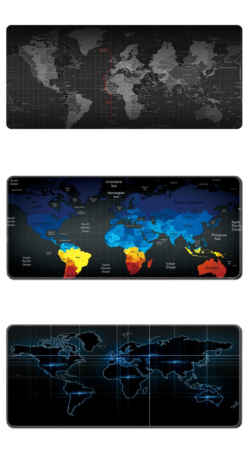 Сделайте дауэр очень большой коврик для мыши карта мира игровой коврик для мыши натуральный резиновый игровой стол коврик для мыши с коврик мыши с фиксируемым краем