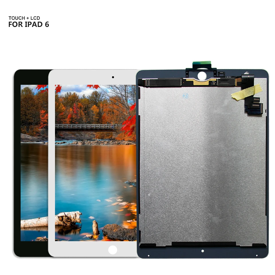 For iPad Air 2 iPad 6 ipad6 Air2 A1567 A1566 lcd display Touch Screen Digitizer Glass Free Shipping