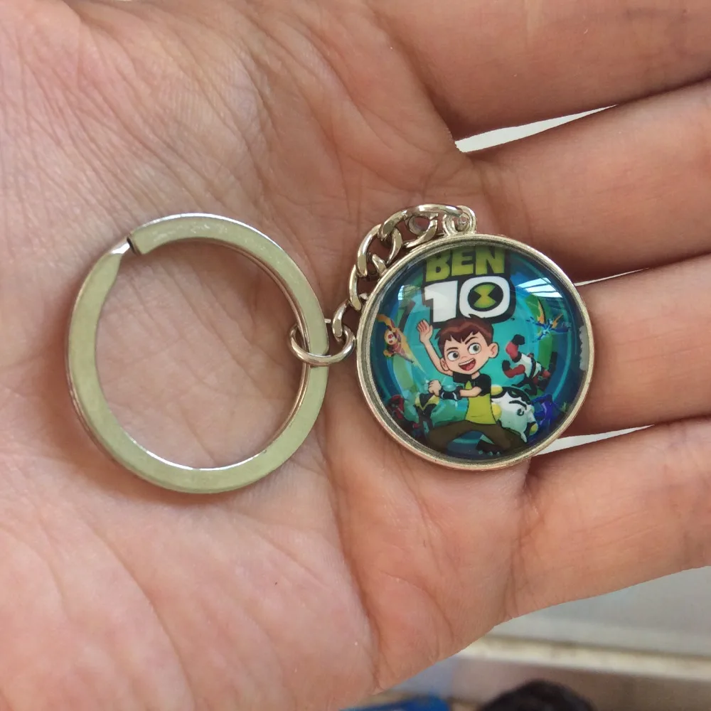 

great Ben 10 Alien Force keychain Necklace Metal Keyring Pendant Figure toy