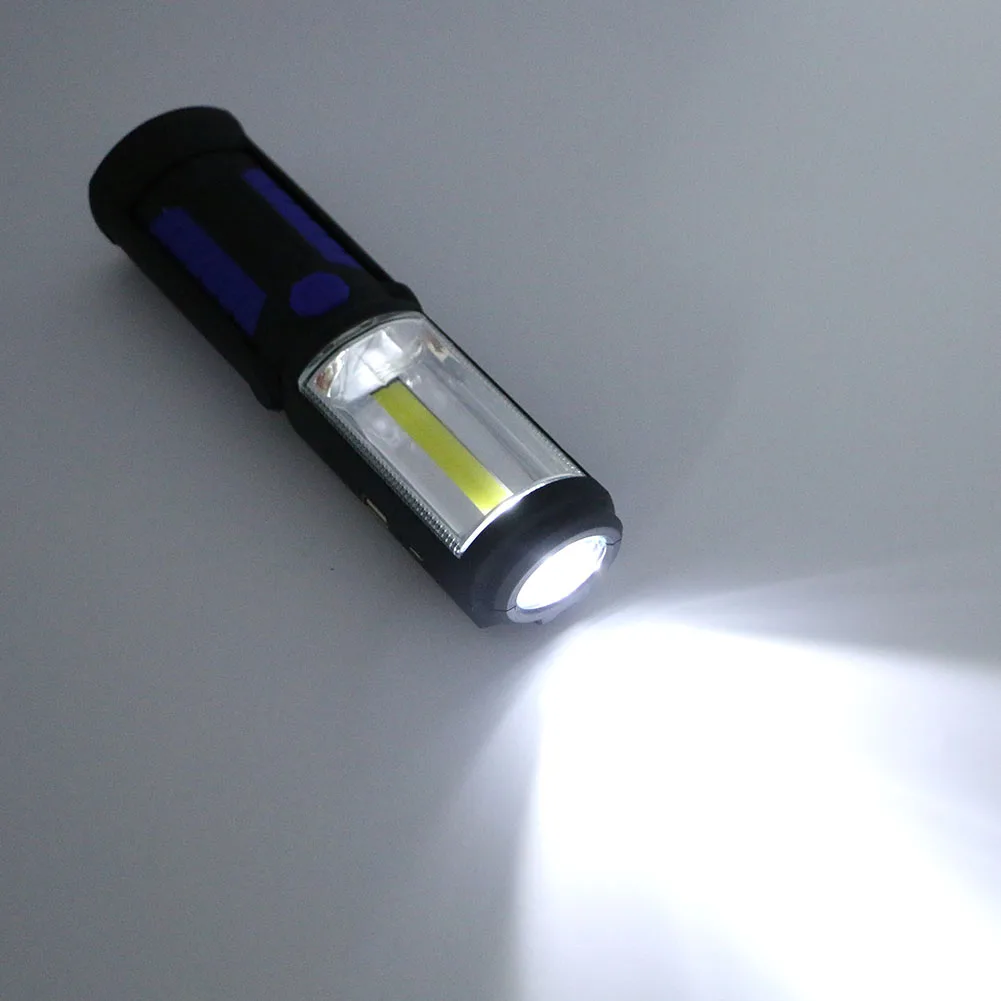 Многофункциональный встроенный аккумулятор COB фонарик зарядка через USB светодиодный рабочий свет наружное освещение Кемпинг аварийный свет