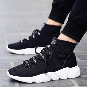 

Breathable Casual Shoes Brand Fashion Air Mesh Shoes Men Black Sweat-Absorbant Adult Comfortable Red Chaussures Pour Hommes