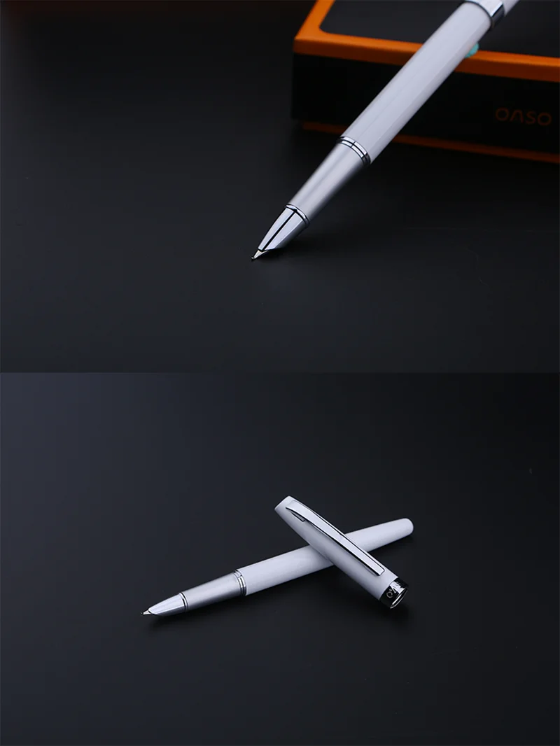 OASO S106 Книги по искусству авторучка изогнутые Перо Pen Set Черный, красный, белый цвета 1,0 мм из металла Office финансов студентов поставок