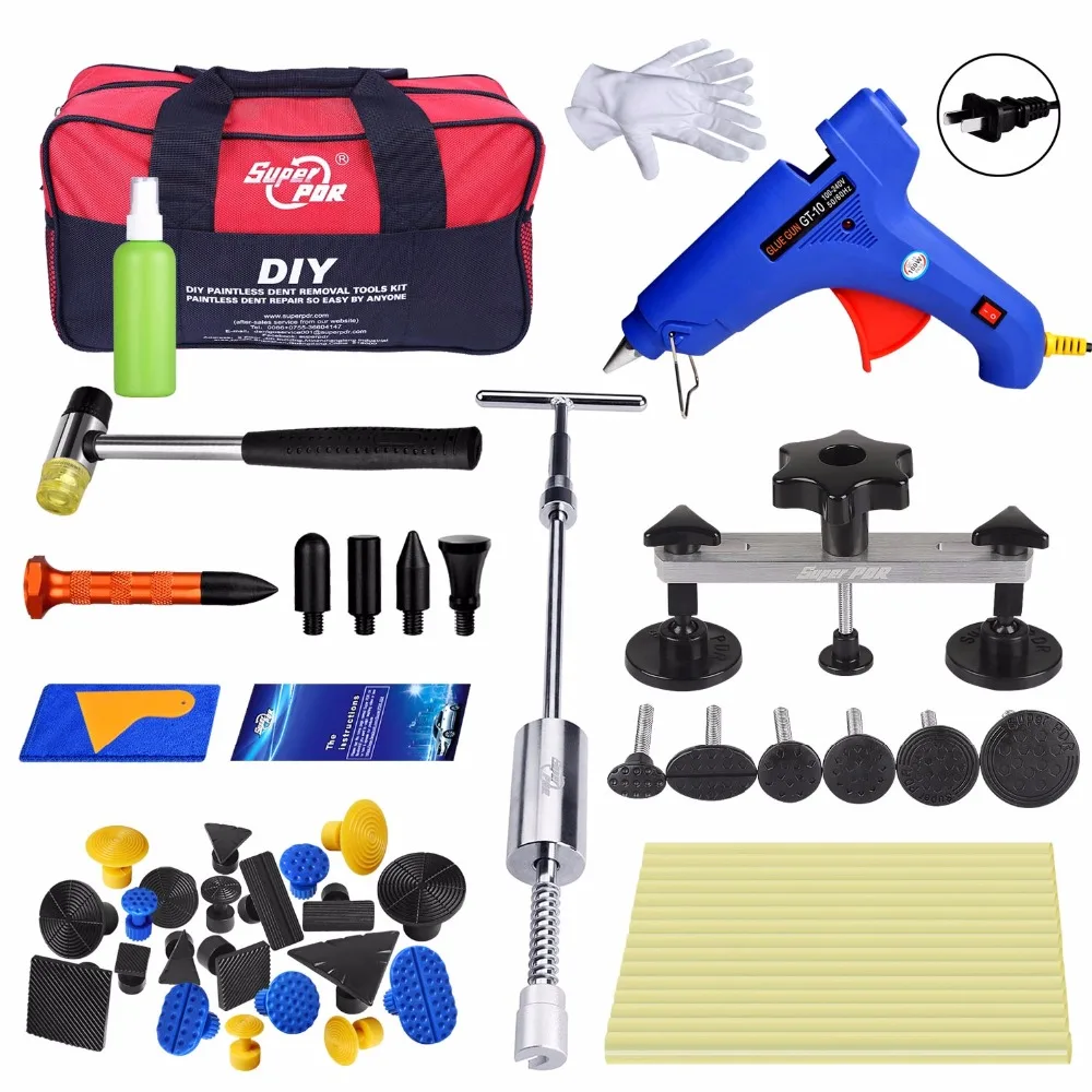 

PDR Tools Set Dent Repair PDR dent puller Slide Hammer glue gun tools Car Dent Removal Hand Tool Set