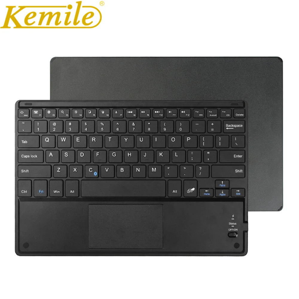

Kemile Ultrathin Wireless Bluetooth Keyboard with Built-In Multi-Touch Touchpad Keyboard For Android Windows Microsoft Surface