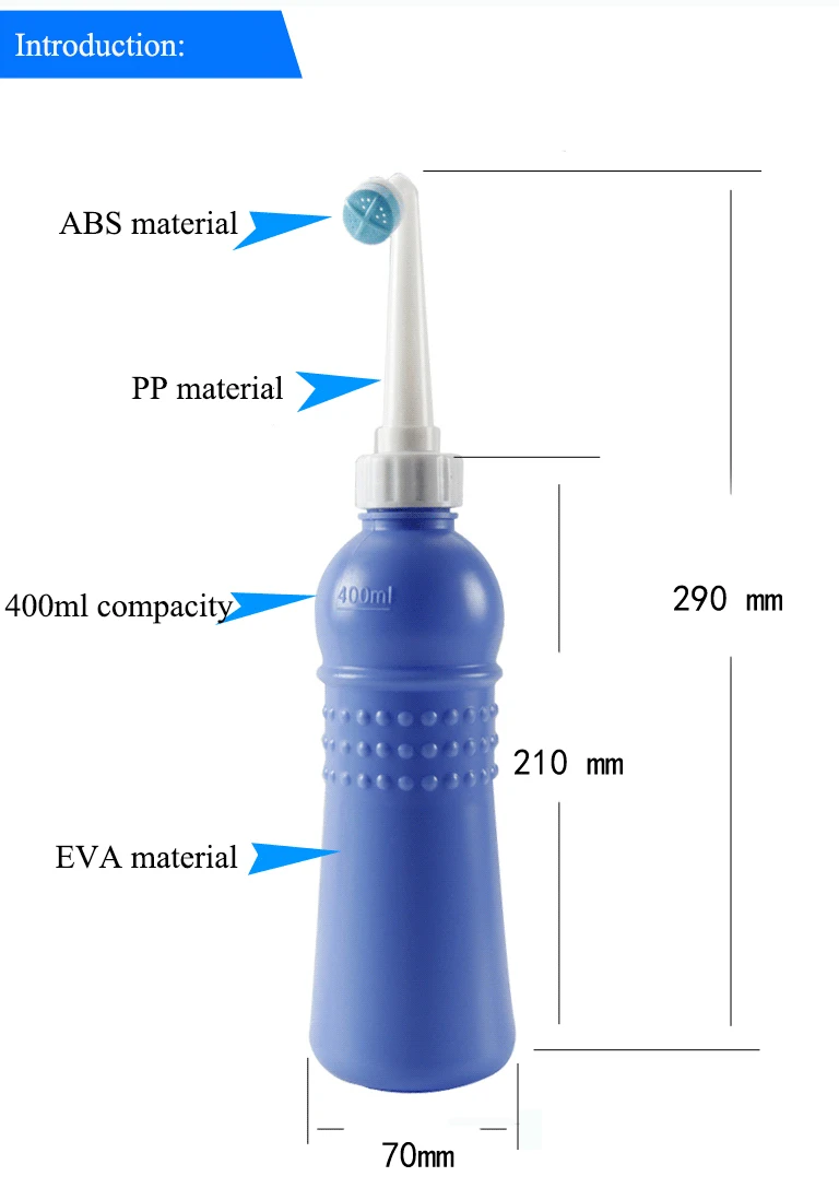 400ml LEKANG Portable ABS Manual Operation Bidet For Man Women Kids Cleaning Device