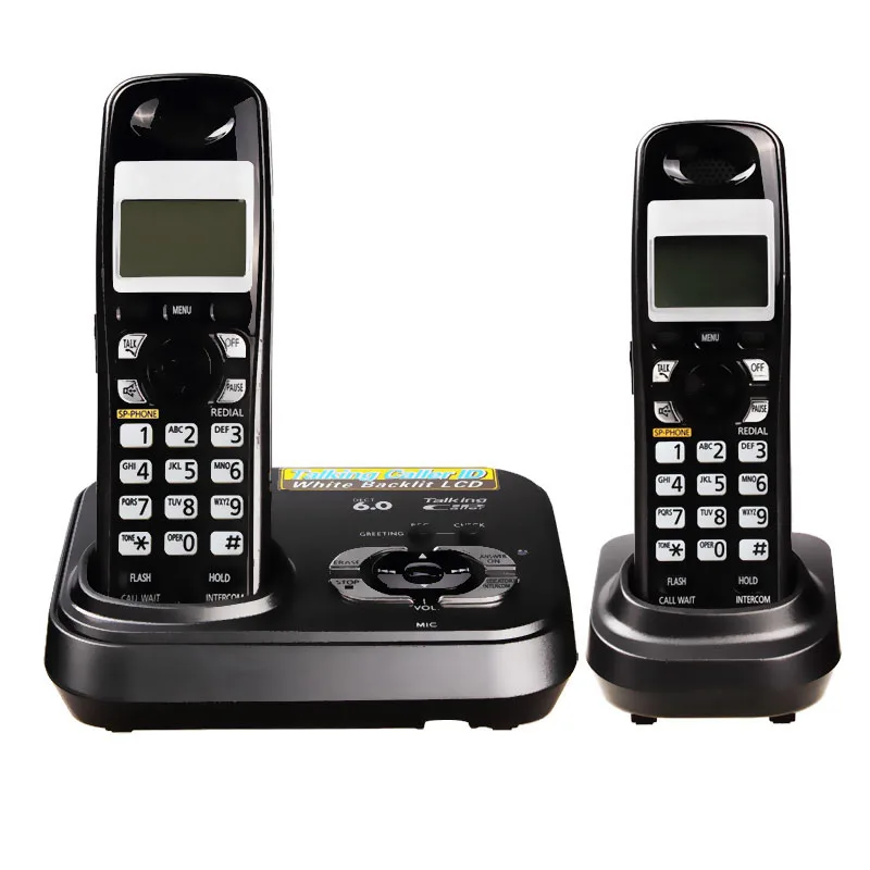 Идентификатор вызова с технологией DECT 6.0 цифровой беспроводной телефон