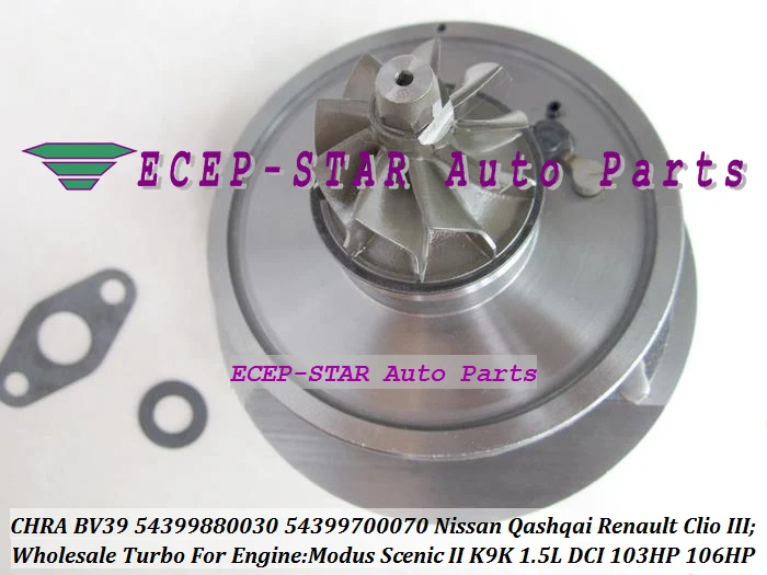 BV39 54399880030 54399700070 Turbo CHRA For NISSAN Qashqai Renault Clio III Modus Scenic II K9K 1.5L DCI 106HP (3)