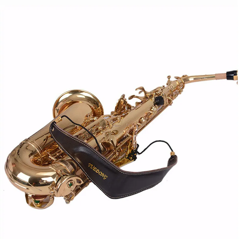 

Professional Comfortable high quality bird design Genuine Leather Tenor/Soprano/ Alto Sax Neck Strap Sax Harness Saxophone Strap