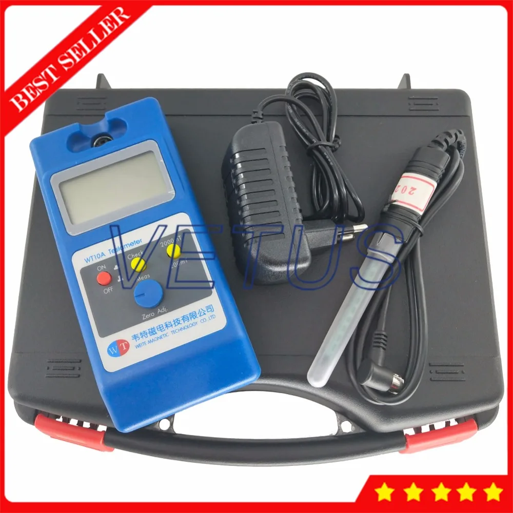 Metal Probe Homend LCD Gaussmeter Tesla Meter WT10A Surface Magnetic Field Tester with Ns Function Metal Probe Homend LCD Gaussmeter Tesla Meter WT10A Surface Magnetic Field Tester with Ns Function