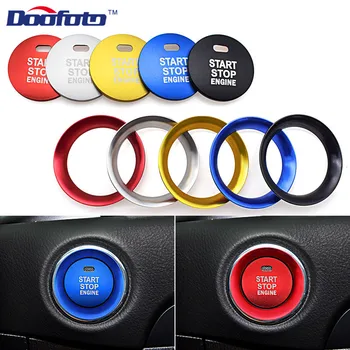 

Doofoto Car Styling Shell Car Start Stop Engine Button Covers Auto Decoration Rings Case For Mazda 3 6 2 CX-5 CX-9 CX-3 MX-5 CX4