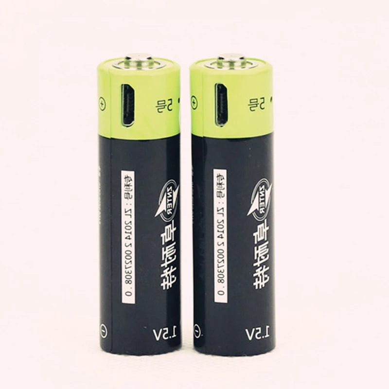 ZNTER 1 шт 1,5 V AA перезаряжаемая батарея 1250mAh USB перезаряжаемая литий-полимерная батарея Быстрая зарядка от Micro USB кабеля