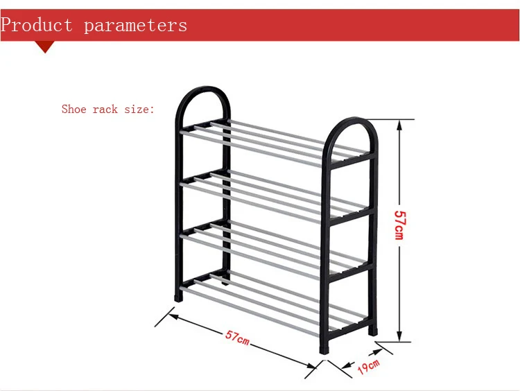 Простой 4-секционный измельчитель для специй пластиковый обувной стеллаж Органайзер полка для обуви больше места для хранения стеллаж для хранения обуви прост в использовании