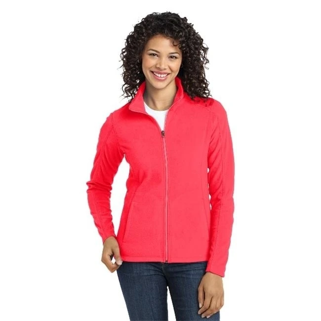 Port Authority L223 Ladies Microfleece Jacket Hot Coral - Extra Large