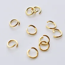 100 Aço Inoxidável Anel de Salto Aberto 4 Pçs/lote/5/6/7/8 milímetros Dia Rodada Cor do Ouro Anéis de Divisão para Diy Jewelry Making Achados Fornecedor