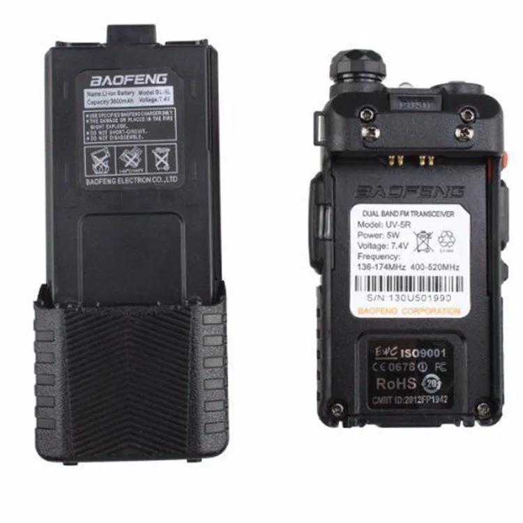 Ham радио hf трансивер BAOFENG UV-5R 3800mAh 136-174/400-520 Mhz двухдиапазонный двухсторонний радио CB walkie talkie Бесплатные гарнитуры