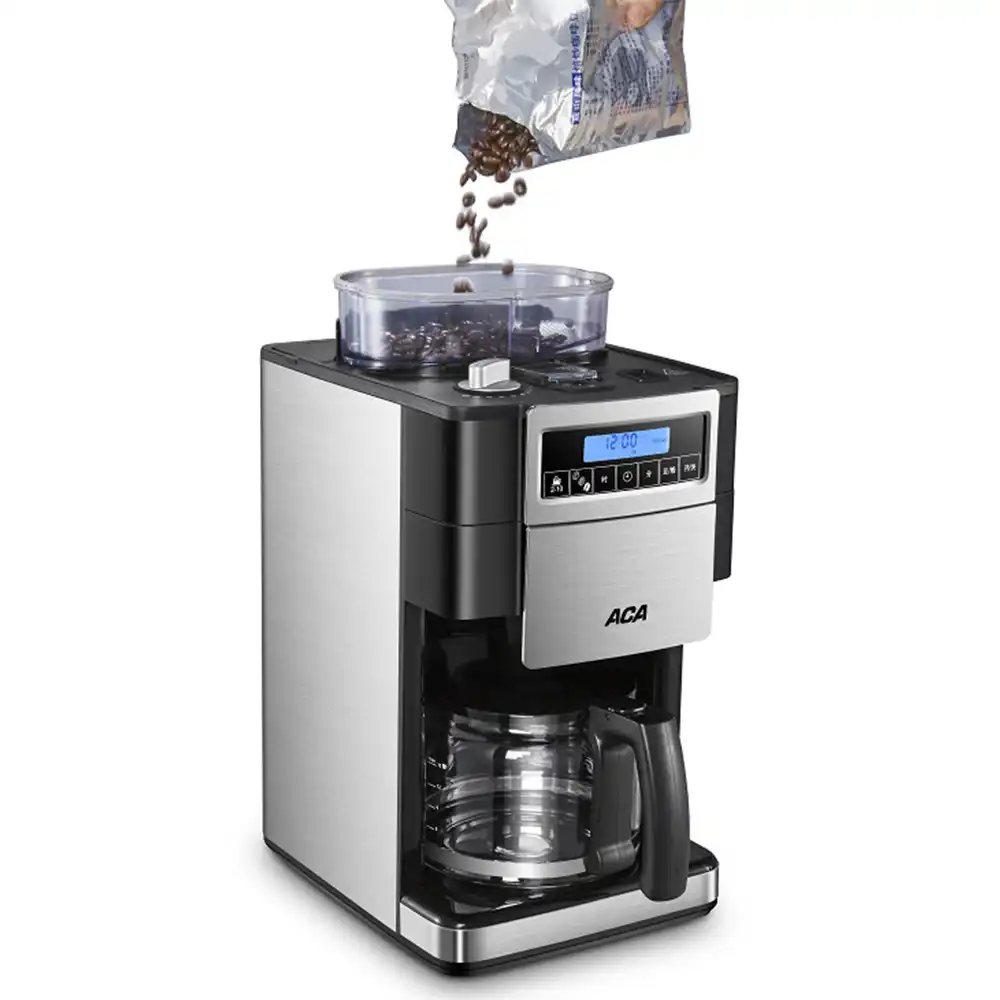 Aca American Ground Coffee Machine With Fully Automatic Grinding Beans Intelligent Cups For Commercial Home Ac Md150 Coffee Makers Aliexpress