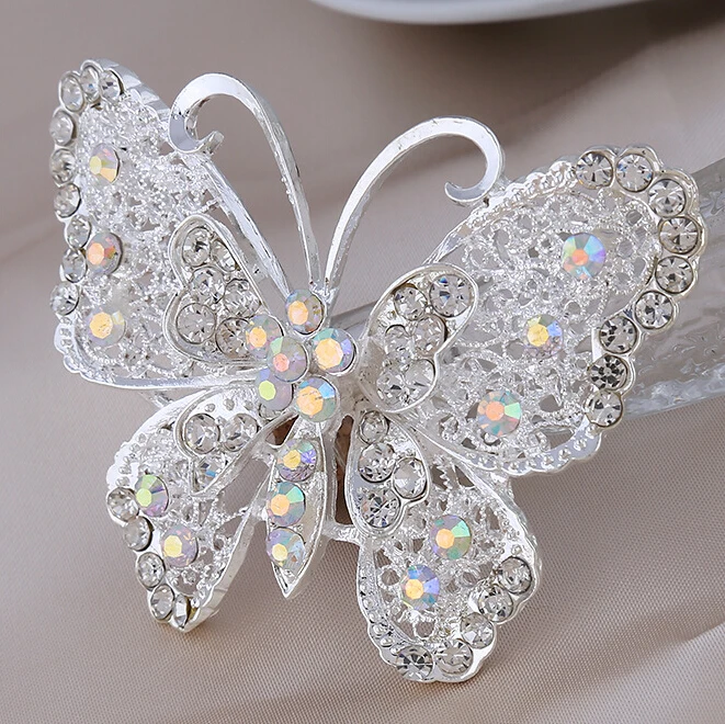 Женская Брошь в виде бабочки с кристаллами|brooch for wedding invitations|broochjewelry online |