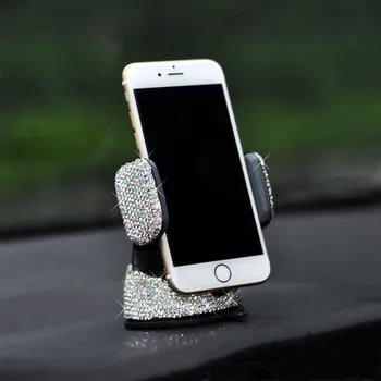 

Car Mobile Phone Holder 360 Degree Rotation Crystal Sucker Cell Phone Stand Air Outlet Mobile Phone Navigation Bracket