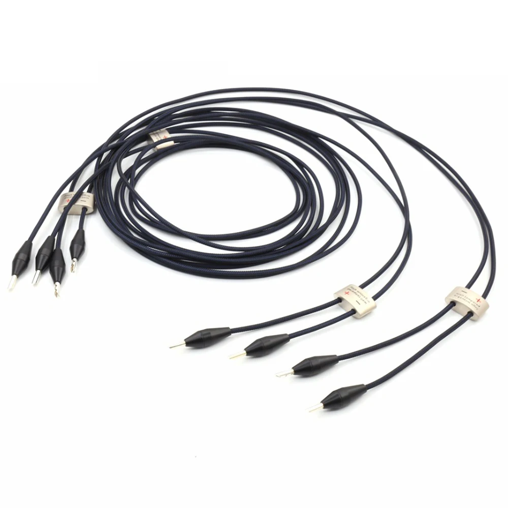 

Pair 3M YTER well tempered orgentun alloy hifi audio speaker cable loudspeaker cable with BFA banana plug