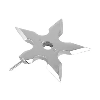 Singlehook Ninja Star настенная вешалка для пальто декоративный крючок креативные Дартс из нержавеющей стали декоративные металлические крючки для вешалок для одежды - Цвет: Белый