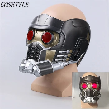 

New Guardians of the Galaxy Star-Lord Cosplay Helmet with Lights Eye Halloween Party PVC Mask Avengers Infinity War Cosplay Mask