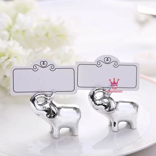 Buy 20PCS/LOT Lucky elephant wedding place Card holder