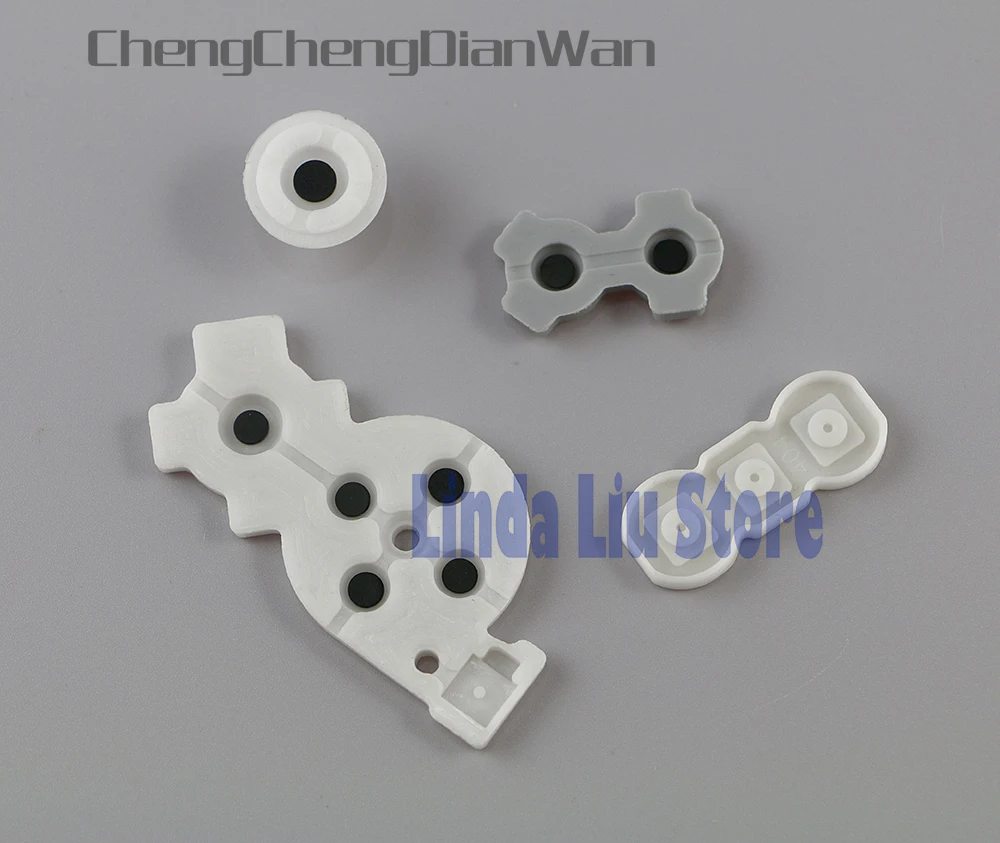 

ChengChengDianWan 4 in 1 Rubber Conductive Contact Button D-Pad Pads Repair For Wii Controller Replacement Accessories 2sets/lot