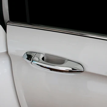 

ABS Chrome For Ford Edge 2015 2016 2017 Car Door Handle decoration Cover Trim Car styling accessories 8pcs