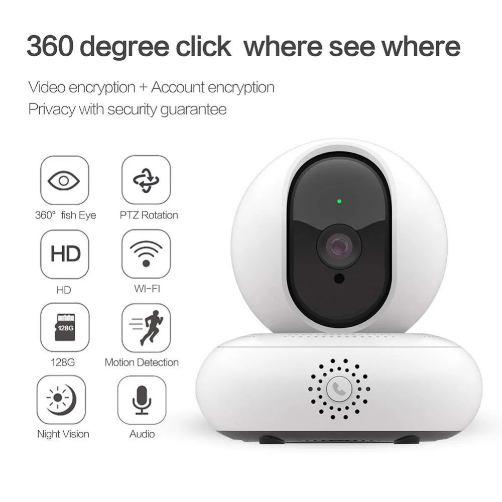 HCVAHDN 1080 P беспроводная Wi-Fi камера ночного видения Домашняя безопасность видеонаблюдения сеть ip-камера P 1080 P Детский Монитор купольная камера