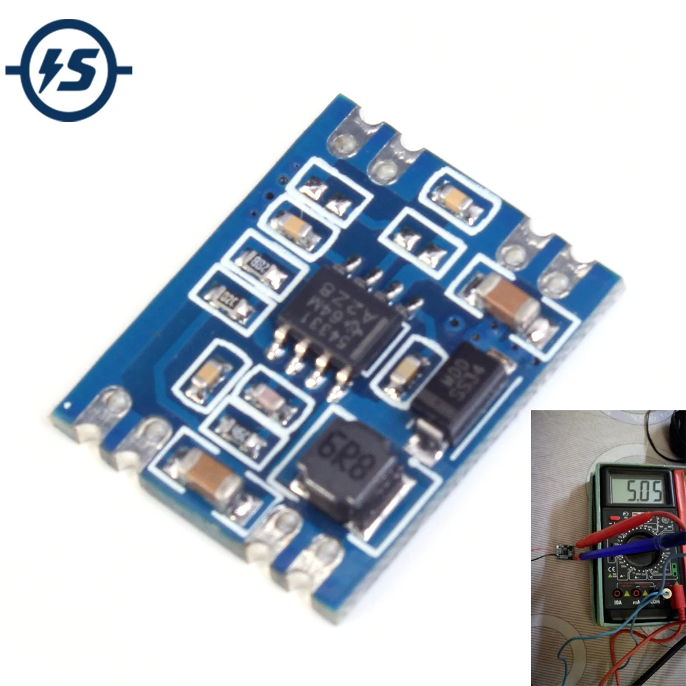 2 шт. 7 В-28 В до 5 В DC-DC Шаг вниз Питание модуль Напряжение понижающий преобразователь 3A фиксированной Выход чип Питание доска