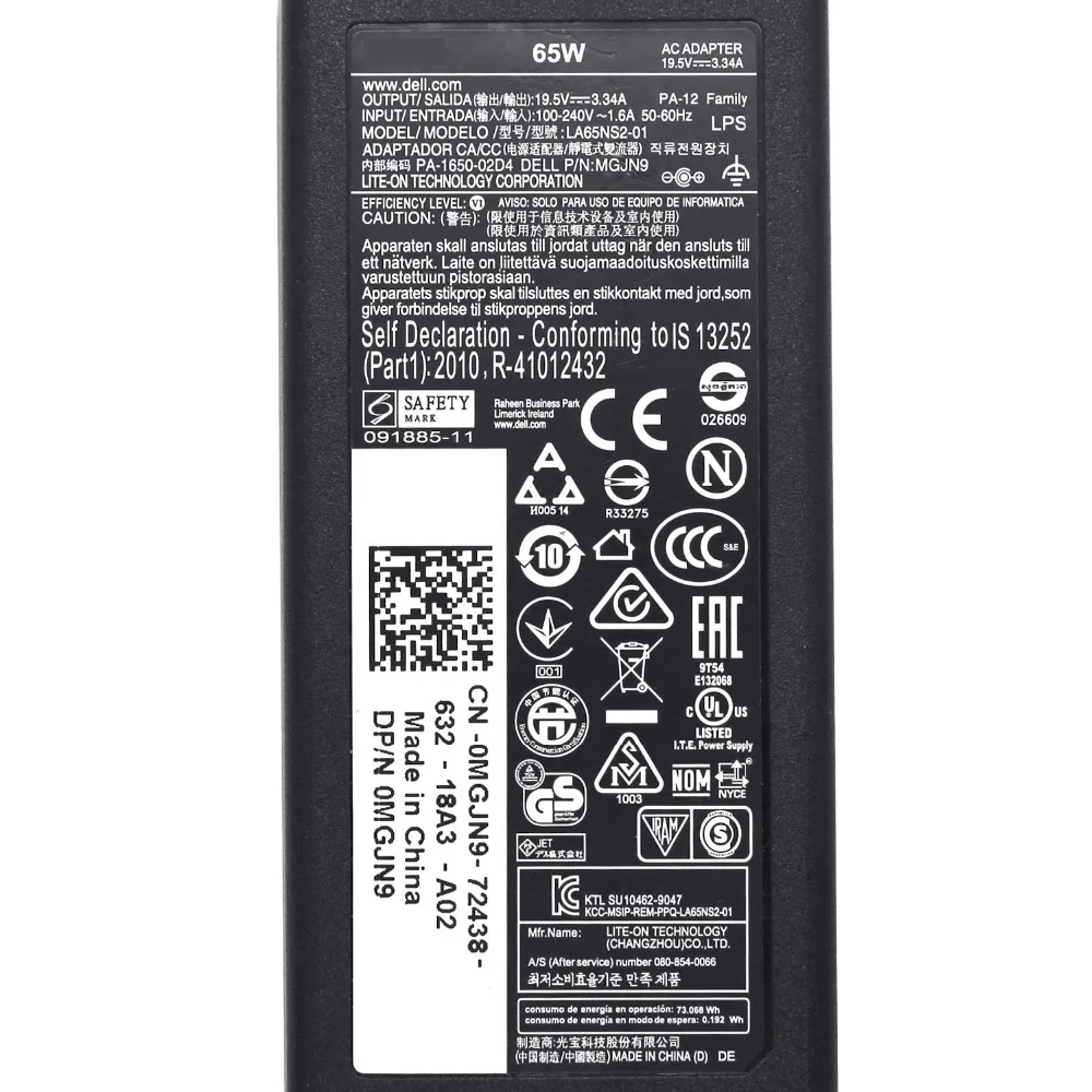 100% Original PA-12 LA65NS2-01 19.5V 3.34A 65W AC Adapter Charger For Dell Inspiron 13 7347 Convertible 11 3000 Series 100% Original PA-12 LA65NS2-01 19.5V 3.34A 65W AC Adapter Charger For Dell Inspiron 13 7347 Convertible 11 3000 Series