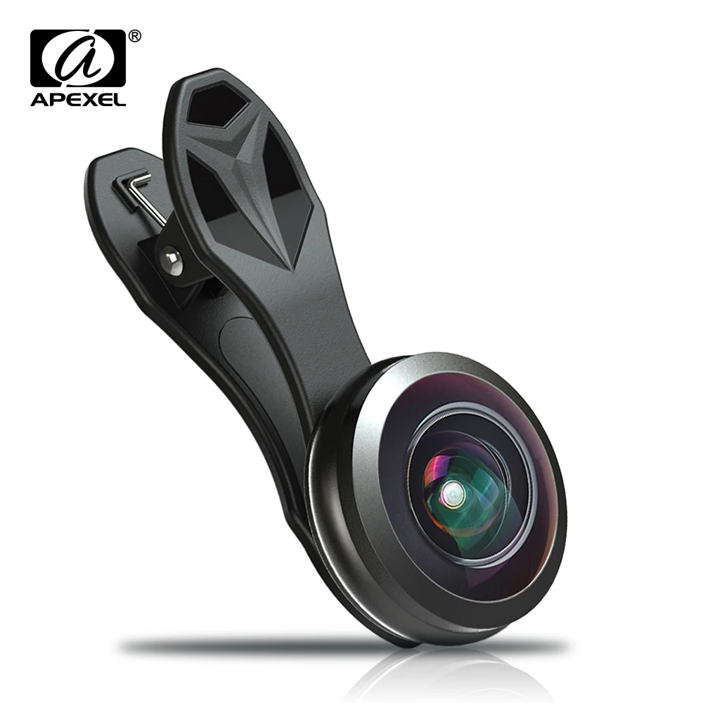 imágenes para APEXEL Teléfono Lente de 238 grados lente ojo de pez, 0.2X full frame lente súper gran angular para el iphone 6 7 android ios smartphone imágenes para APEXEL Teléfono Lente de 238 grados lente ojo de pez, 0.2X full frame lente súper gran angular para el iphone 6 7 android ios smartphone