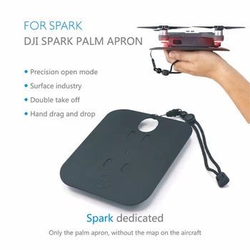 

Handheld Landing Pad Portable Parking Aporn Field with Hand Strap and Hole Can Double To Take Off for Mini Palm for DJI Spark