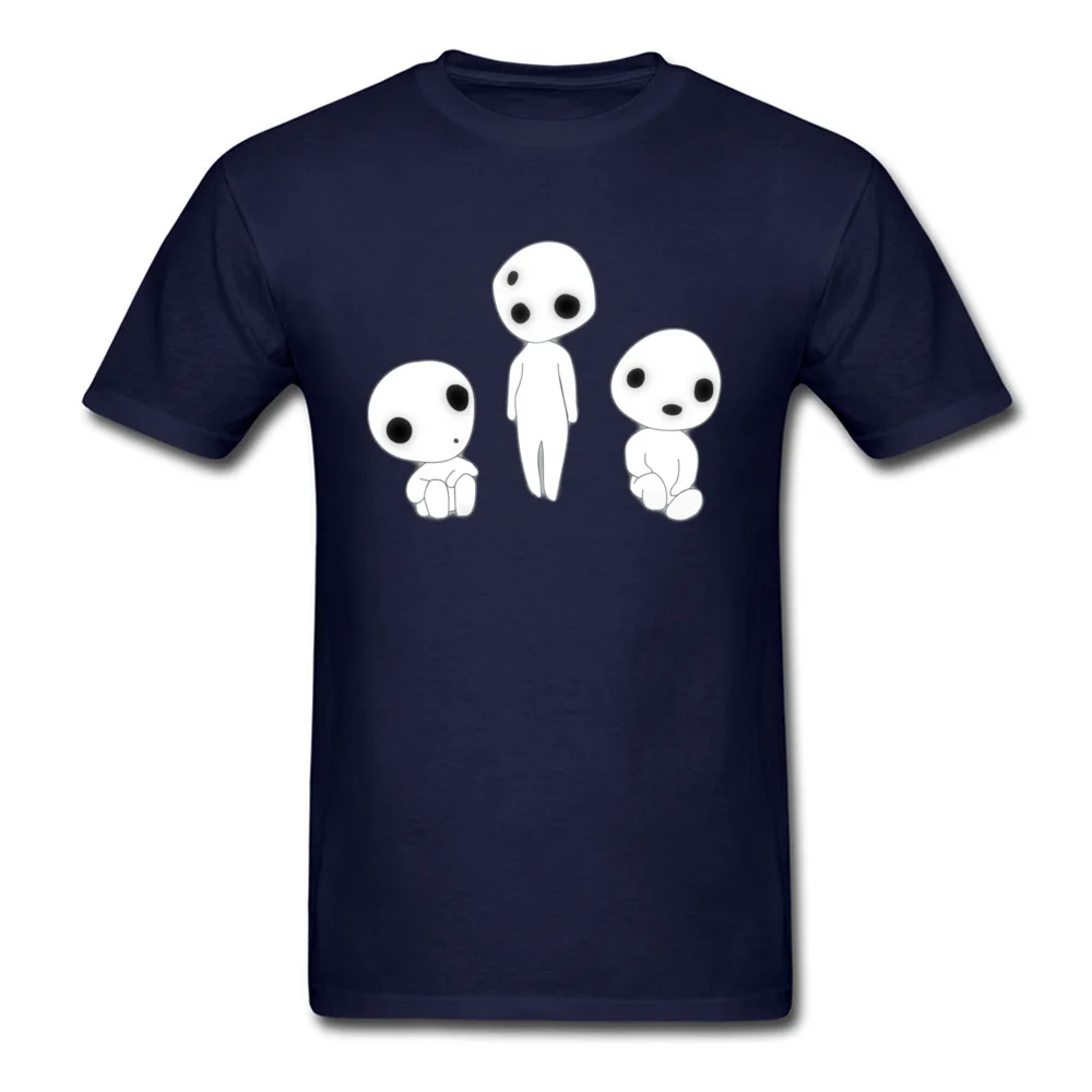 Kodamas Tree spirit 12233 Gift Summer 100% Cotton Fabric O Neck Man Tops Tees Customized T Shirts Plain Short Sleeve T Shirts Kodamas Tree spirit 12233 navy