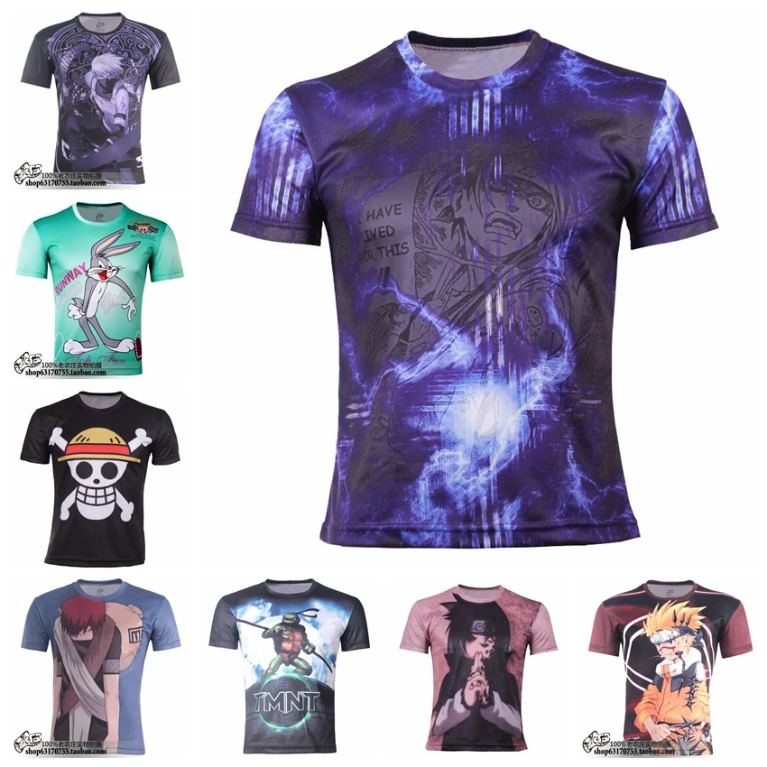 Hot Sale Plus Size S-6Xl Men Summer Sports Tshirt Casual O-Neck Skull Rock 3D Print Harajuku Fitness Blusas Free Shipping TCQ06 |