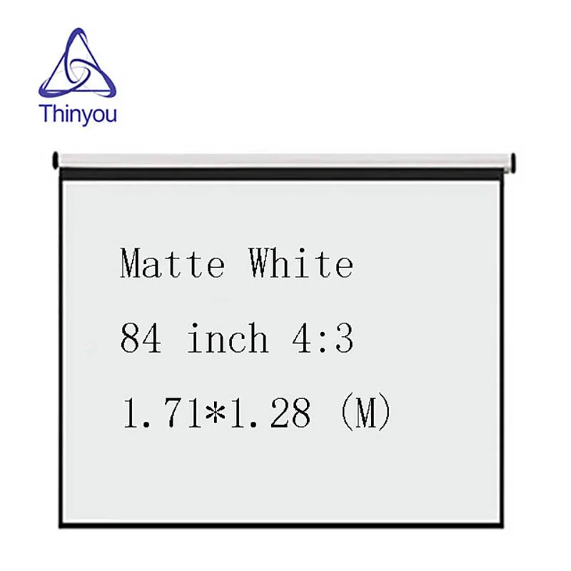 

Thinyou Factory wholesale low price 84inch 4:3 Curtains and hand projector screen pantalla proyeccion for LED LCD HD Movie