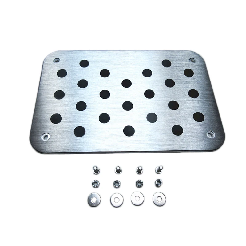 Goede Auto Auto Aluminium Vloermat Tapijt Voet Rest Embleem Pad Pedaal fit Voor Kia fit voor KIA k2 k3 k5 k7 Sportage Universele Floor