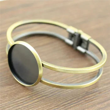 

1pc 6 Colors Fit 25mm Cuff Bracelet Blank Bangles Cuff Bangle Base Bangle Base Blank Tray Bezel Setting For Jewelry Making