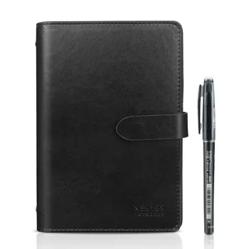 

Drop shipping Newyes reutilisable A6 Erasable Notebook Leather Reusable Smart Wirebound Notebook Cloud Storage Flash Storage