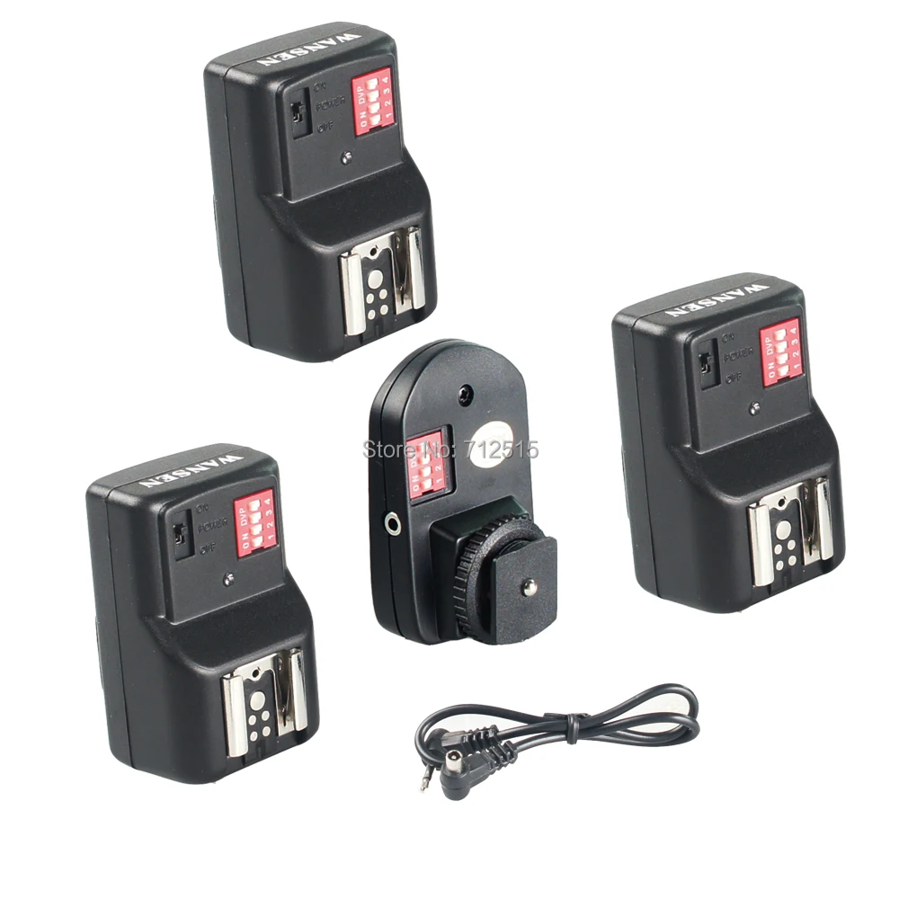 WANSEN PT-16GY 16 Channels Wireless Remote Speedlite Flash Light Trigger +3 Receiver For Canon Nikon Pentax Olympus (4).jpg