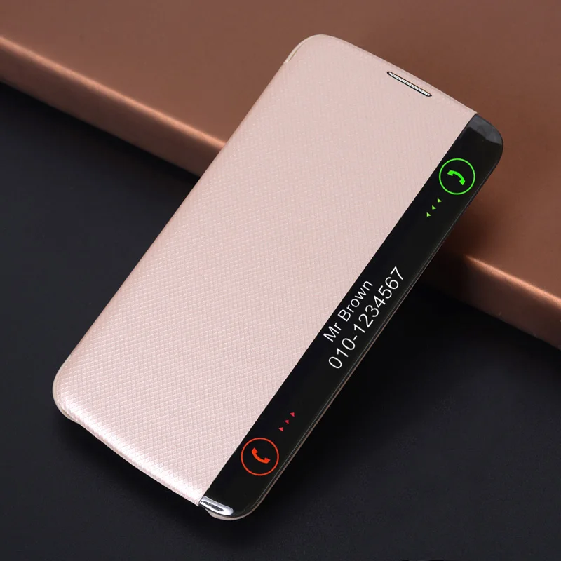 

Slim Leather Flip Cover Smart Sleep Wake Up View Case Scratch Resistant Sleeve Phone Bag For LG K10 LTE K420N K430 K430DS F670