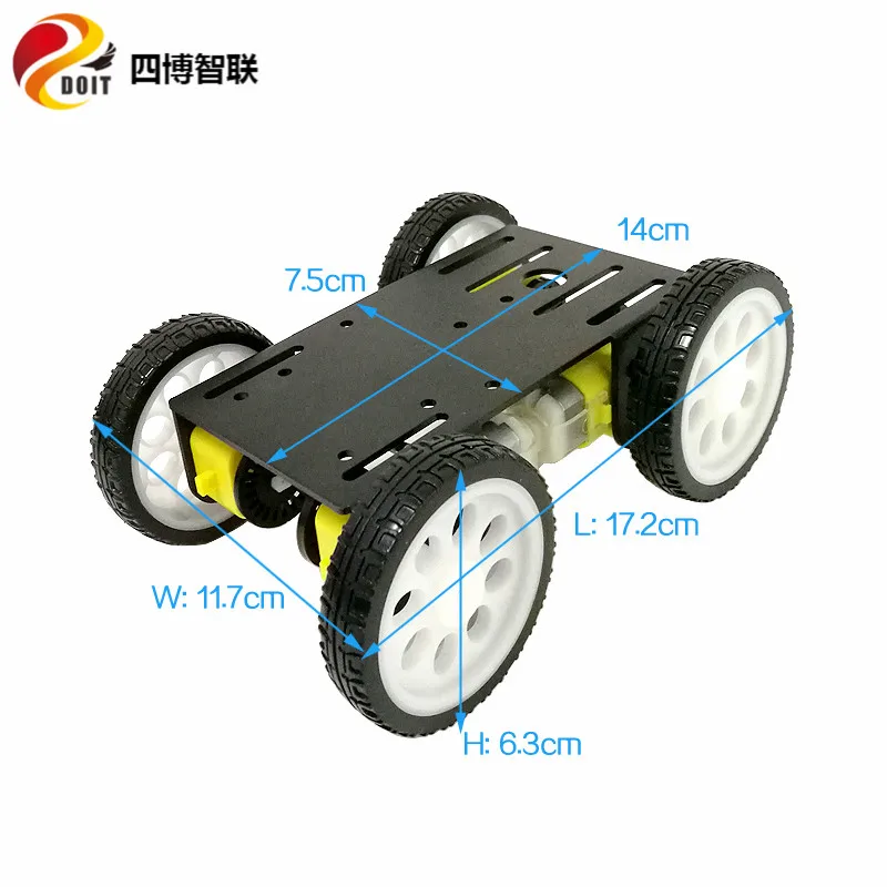 SZDOIT C101 металлический 4WD умный танк машина комплект шасси платформа робота с