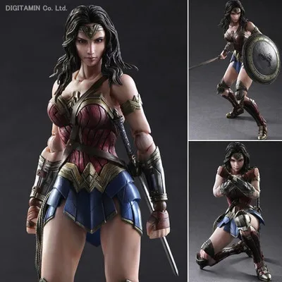 

Play Arts DC Batman V Superman Wonder Woman figure 1/6 scale painted variant Doll Anime PVC Action Figure Collectible Model Toy