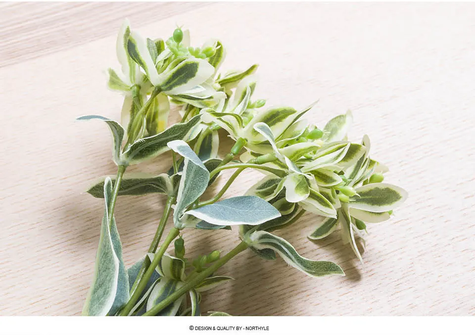 Northyle искусственный Euphorbia Marginata зелени-18," Длина поддельные травы Home Decor Искусственные растения Настенный декор РП