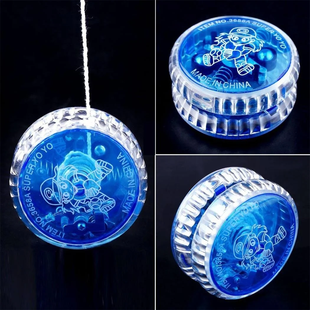 New Plastic Clear Light Up YoYo Balls Professional Yo-yo Children Adult Toys