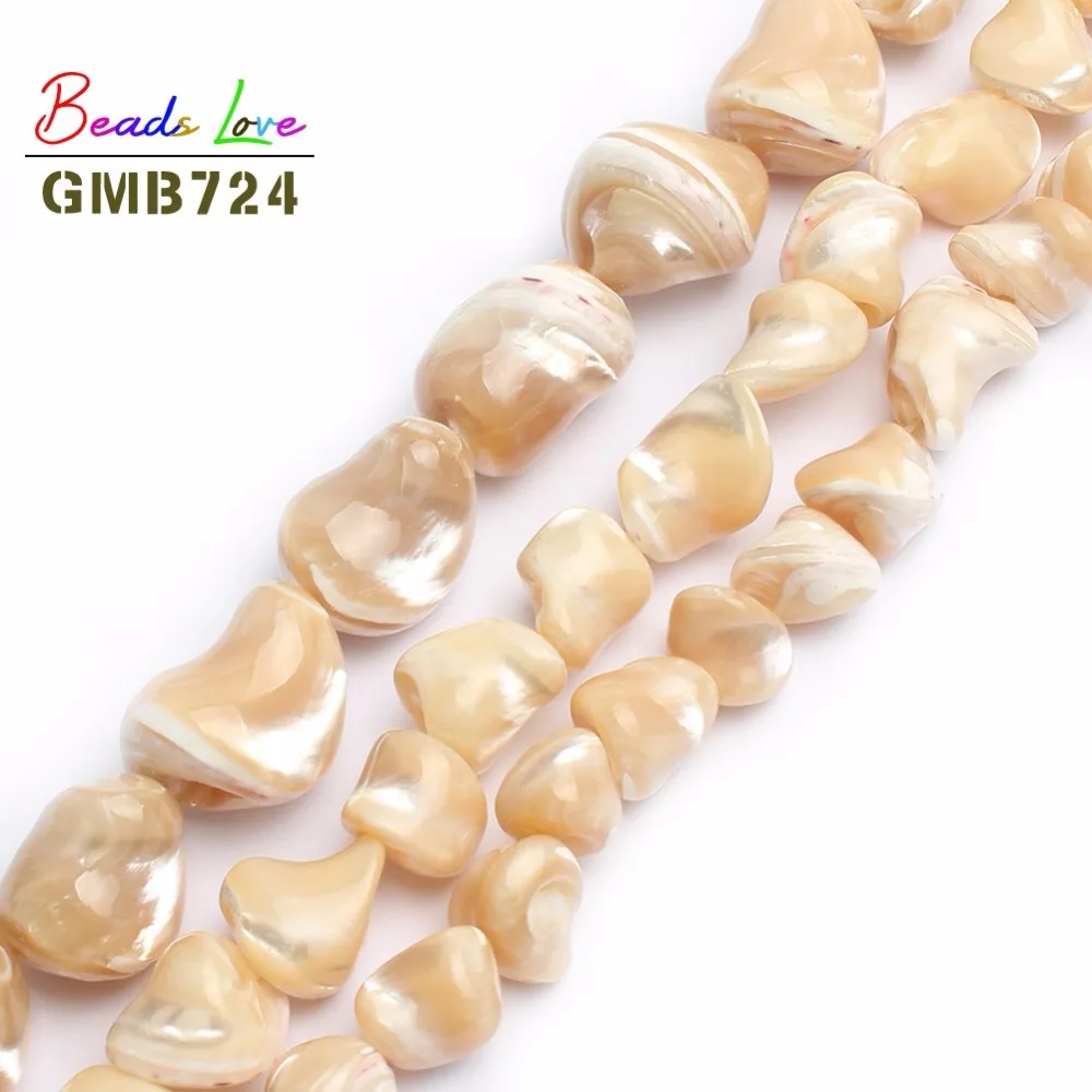 

Natural Irregular Mother Of Pearl Beads Shell Beads For Making Jewelry 15inches 7-16mm Women's Bracelet Necklace jewelry