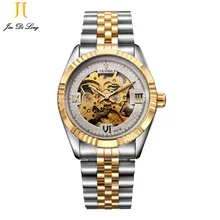 ? TEVISE Mens Watches Brand Watch Skeleton Automatic Self Wind Business Mechanical Steampunk Wristwatch Relogio Masculino Xmas
