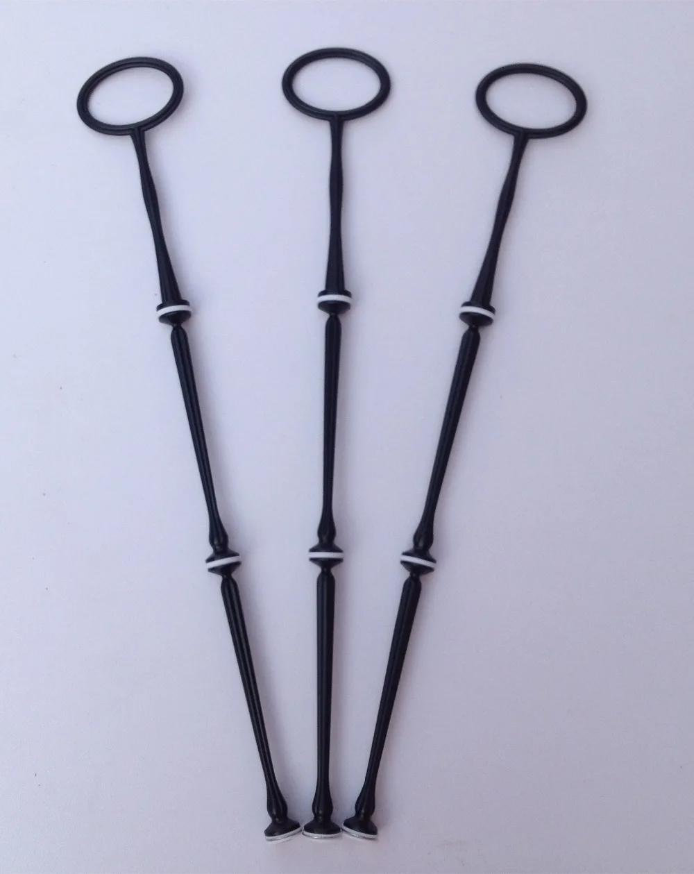 

3 Sets 3 Tier Black Olive Top Cake Stand Plate Display Holder Handle Fittings Rod For Wedding Party High Tea HD097